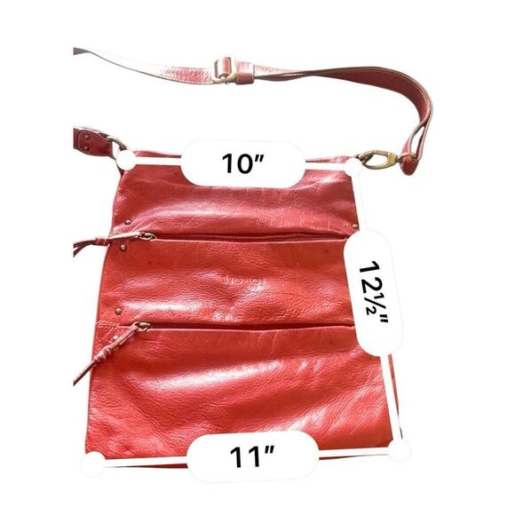 AVORIO Messenger Leather Bag Leather Made In Italy - Picture 7 of 11